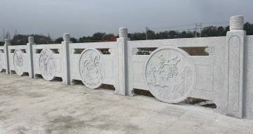 廊坊芝麻白河道栏杆 石材栏杆