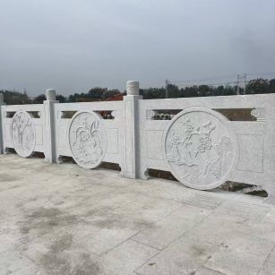 廊坊芝麻白河道栏杆 石材栏杆
