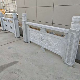 廊坊芝麻白河道栏杆 石材栏杆