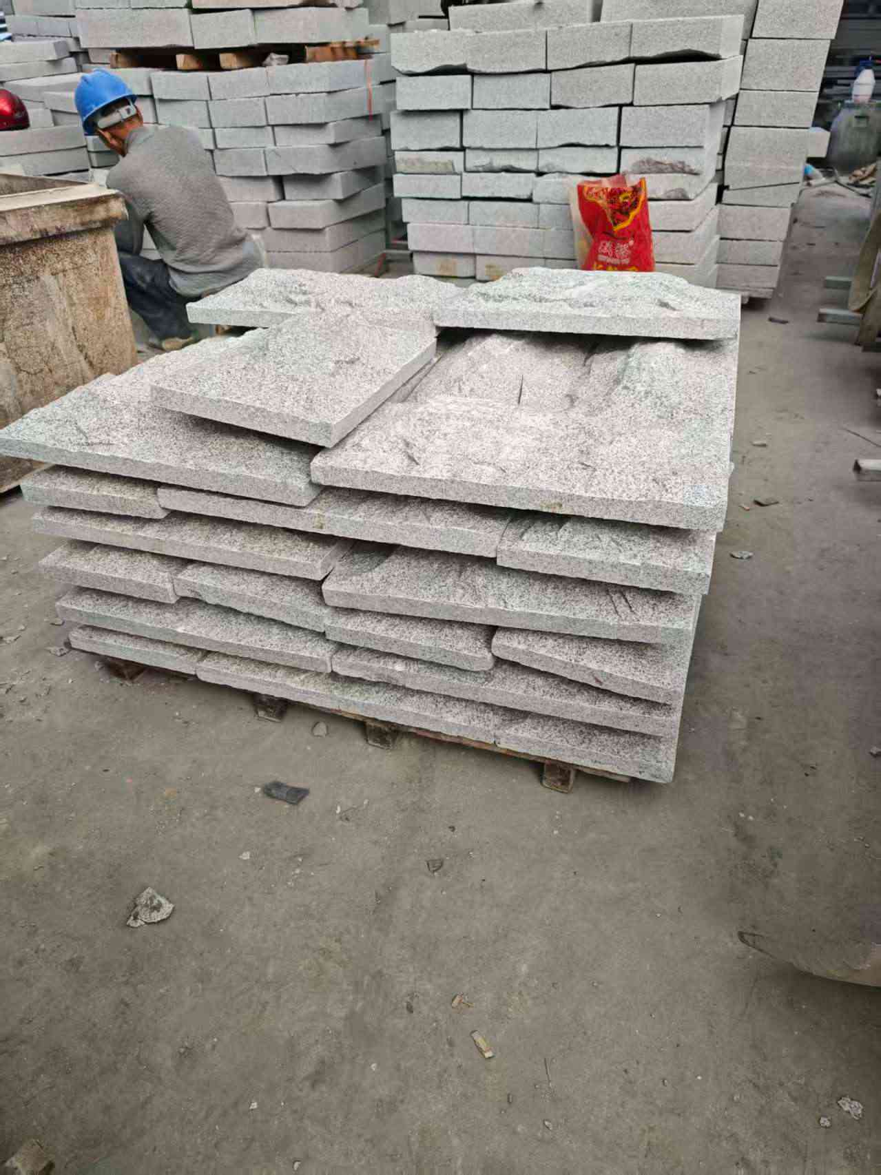 廊坊芝麻白蘑菇石，自然面