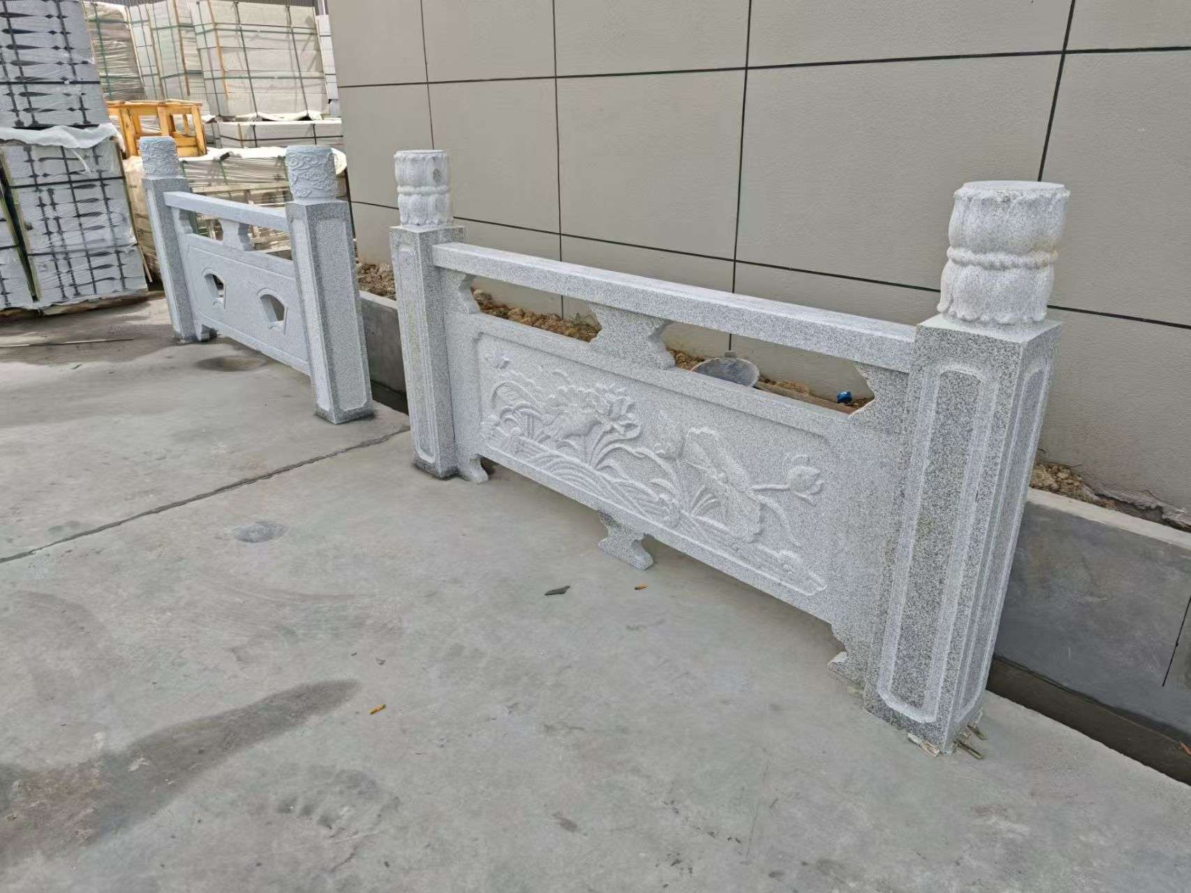廊坊芝麻白河道栏杆 石材栏杆